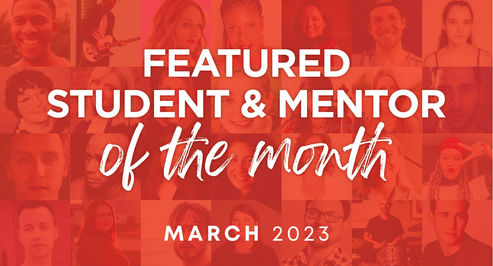 March 2023 Student & Mentor FeaturesGraphic