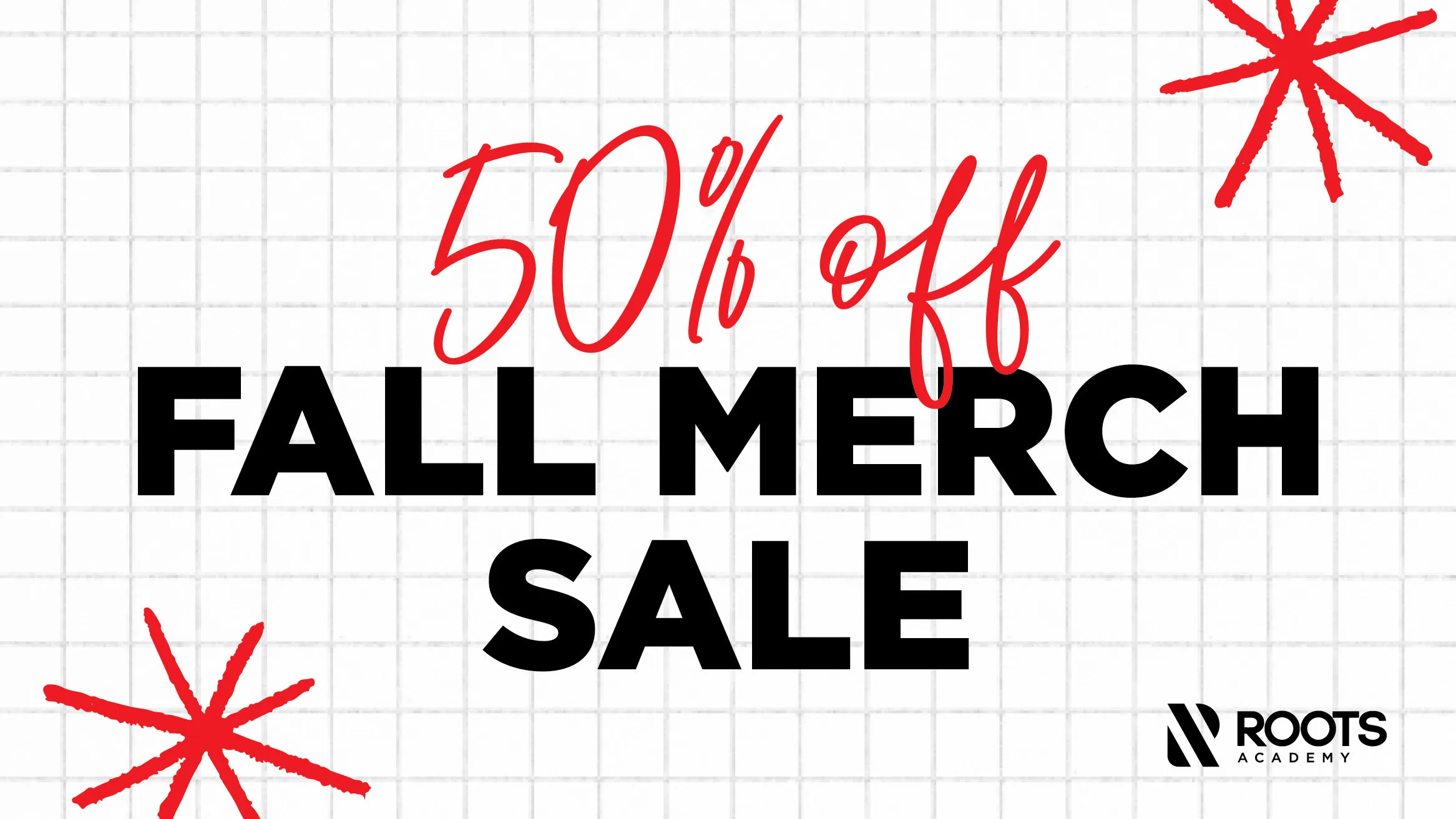 50% Fall Merch SaleGraphic