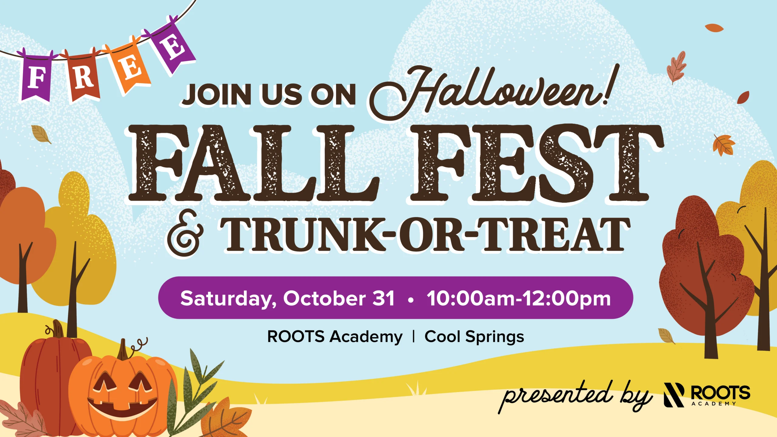 Join us on Halloween for Fall Fest & Trunk-or-Treat!Graphic